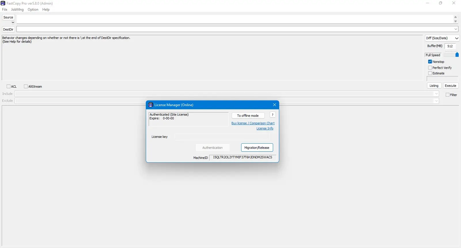 Настройки программы