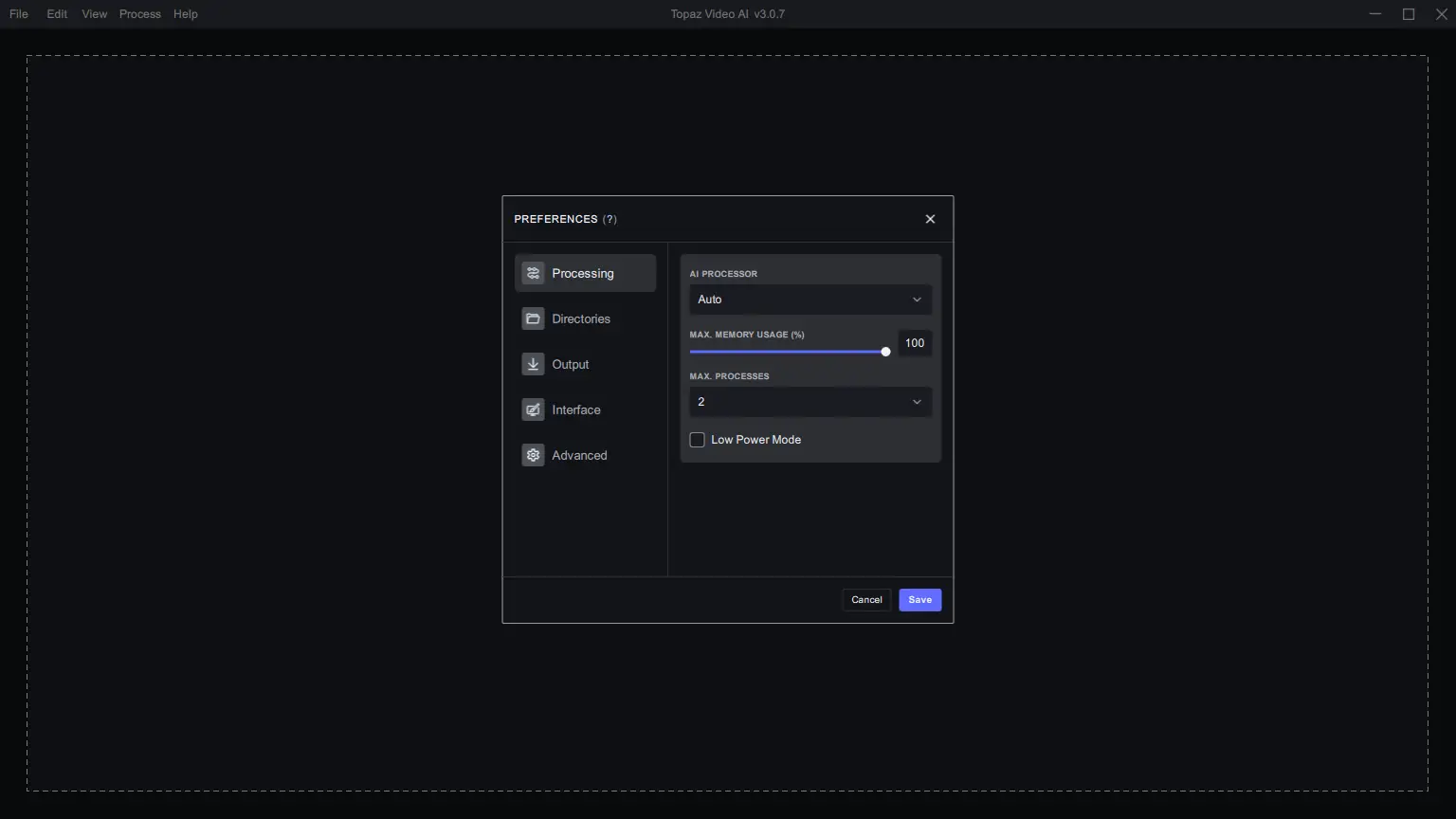 Настройки программы