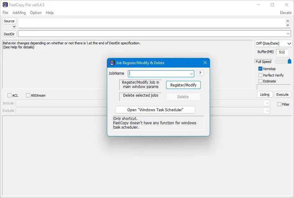 Настройки программы