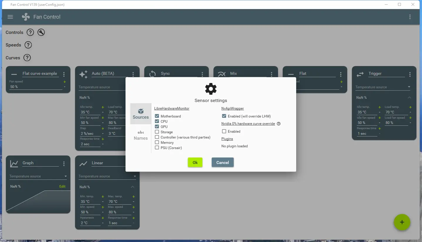 Настройки программы