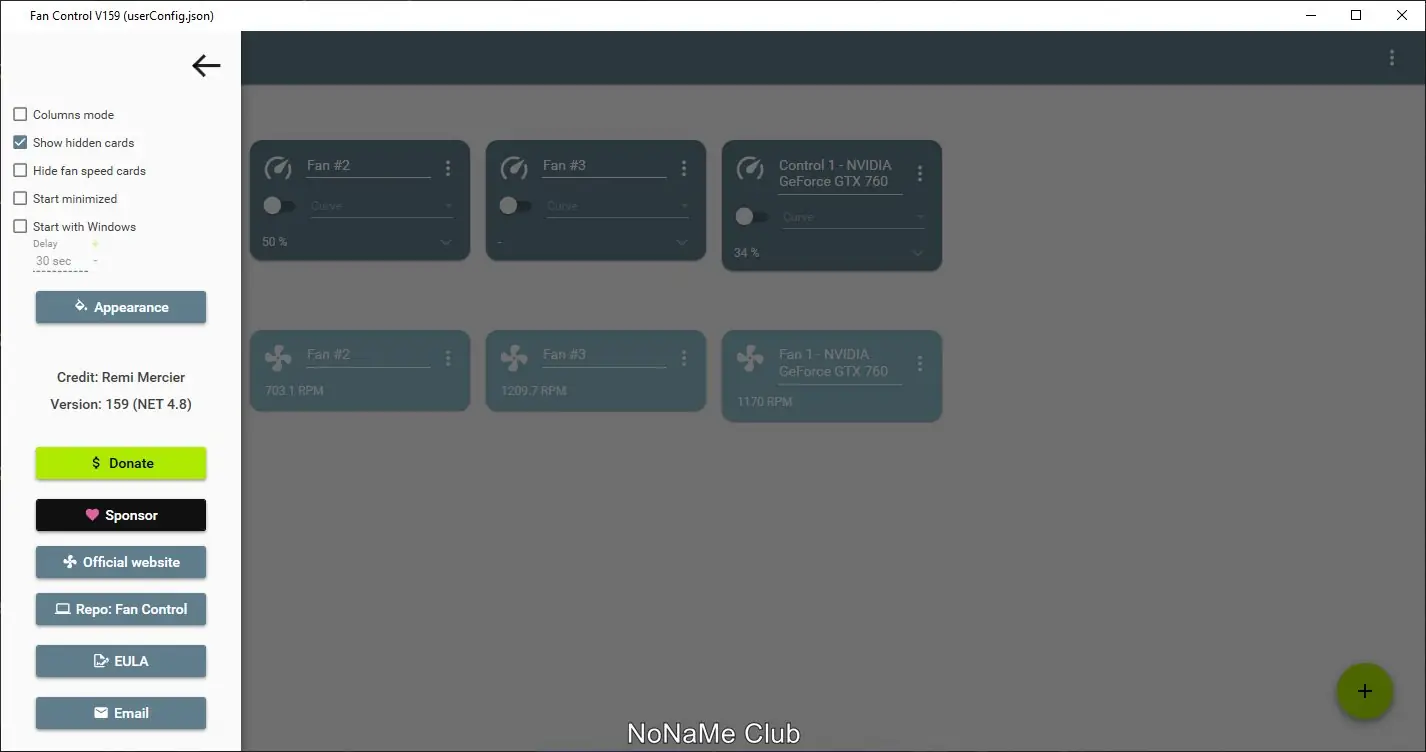 Настройки программы
