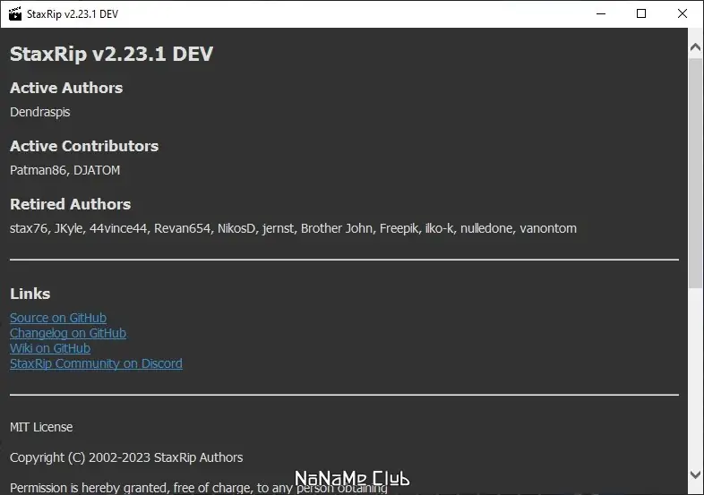 Настройки программы