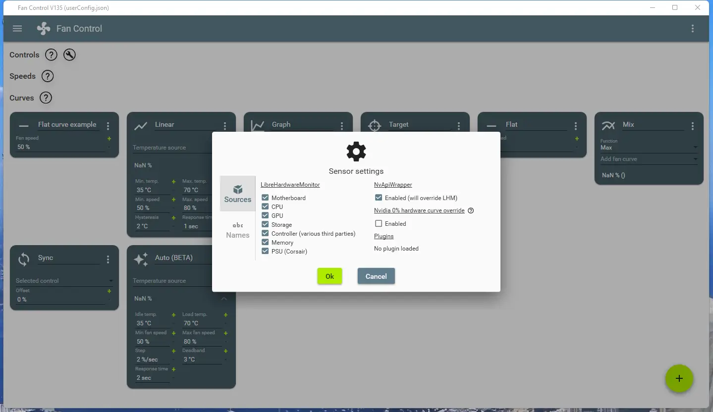 Настройки программы