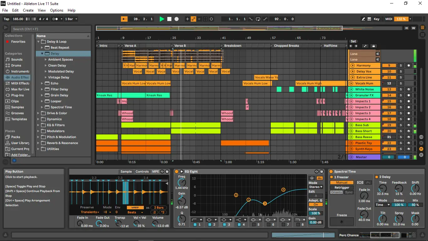 Пользовательсткй интерфейс Ableton - Live Suite 11.2.10 (x64) [Multi]