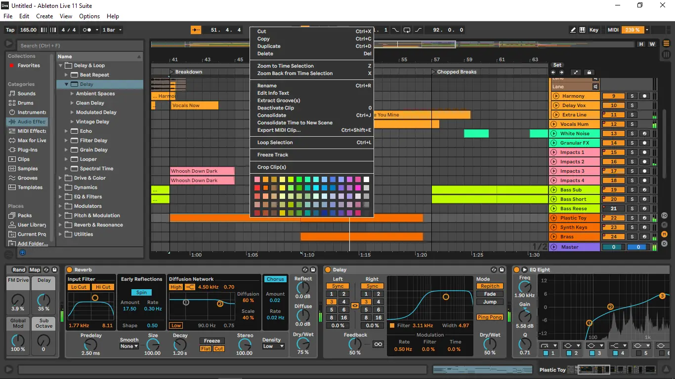 Пользовательсткй интерфейс Ableton - Live Suite 11.2.11 (x64) [Multi]