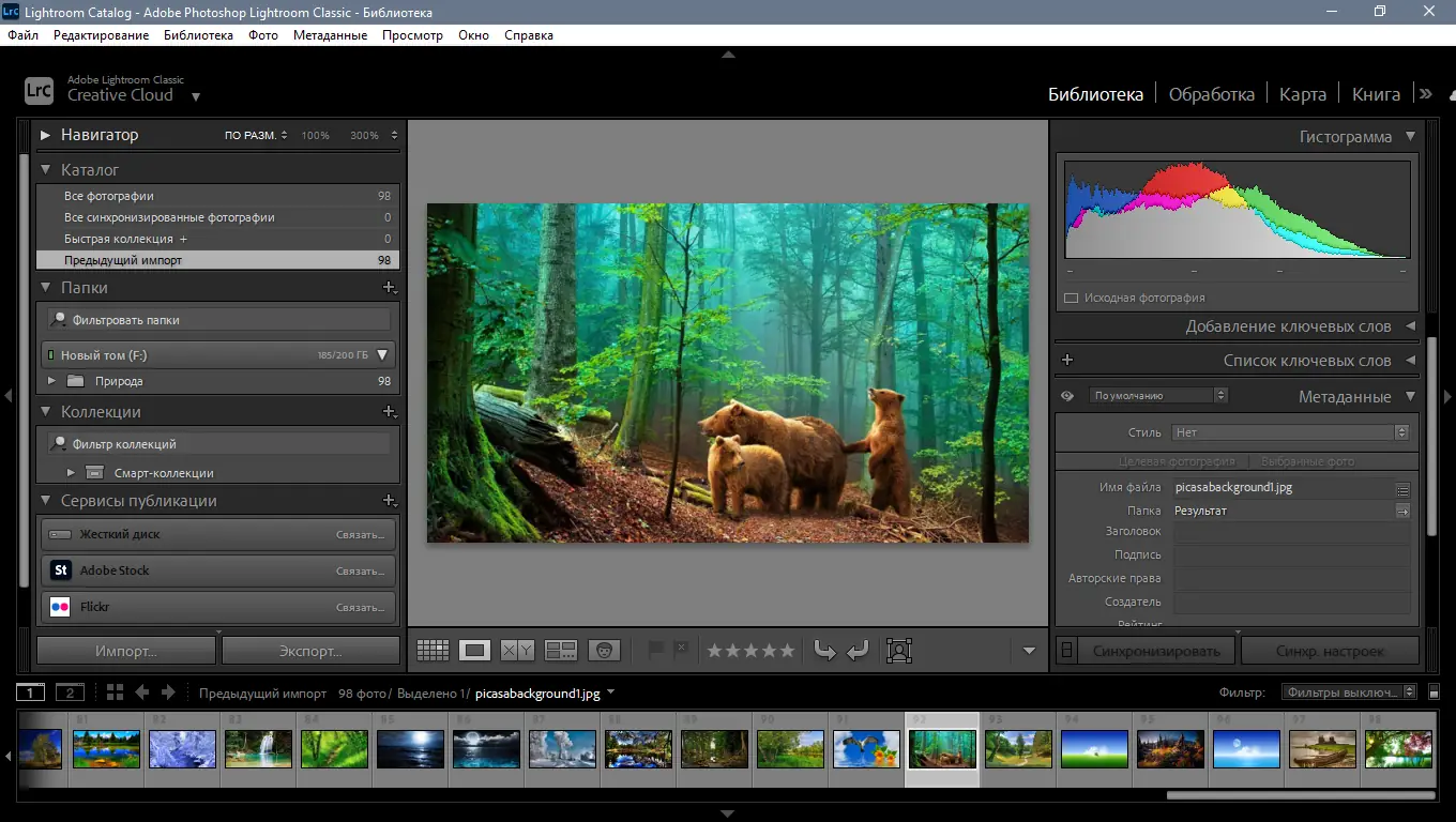 Пользовательсткй интерфейс Adobe Photoshop Lightroom Classic 11.4.1.1 RePack by KpoJIuK [Multi Ru]