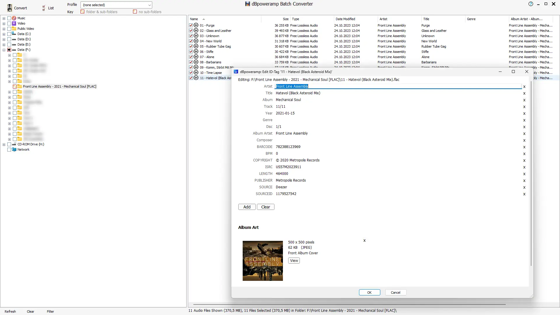 Пользовательсткй интерфейс dBpoweramp Music Converter 2025.06.05 Reference (x64) Portable by FC Portable [En]