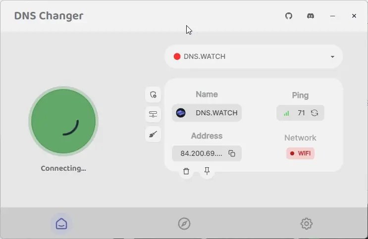 Пользовательсткй интерфейс DNS Changer 2.3.0 + Portable [En]