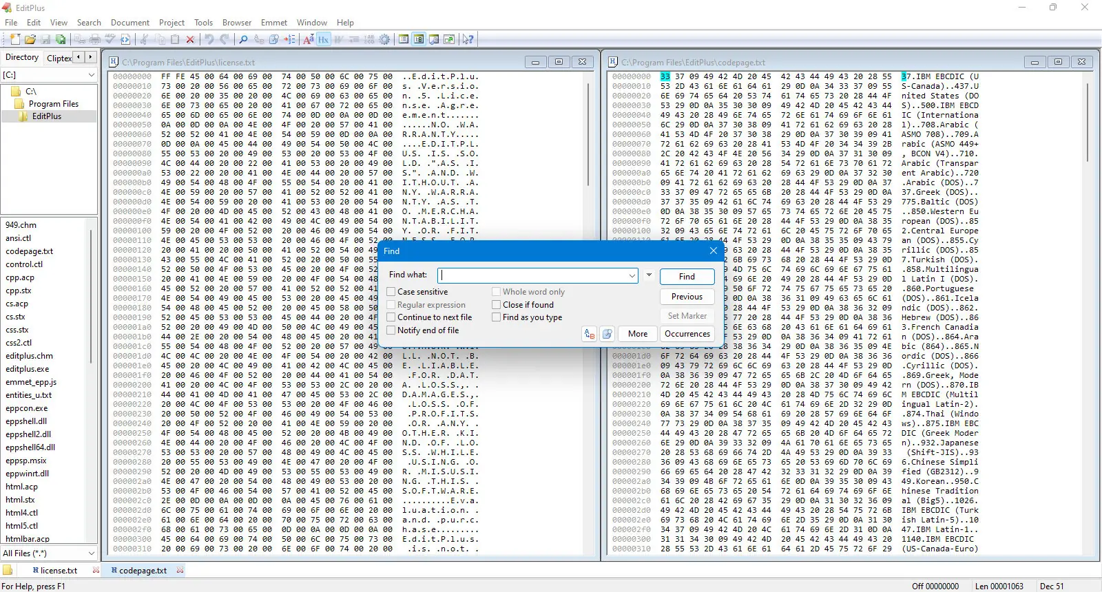 Пользовательсткй интерфейс EditPlus 5.7.0 build 4352 + EditPlus 5.7.0 patch 4535 [En]