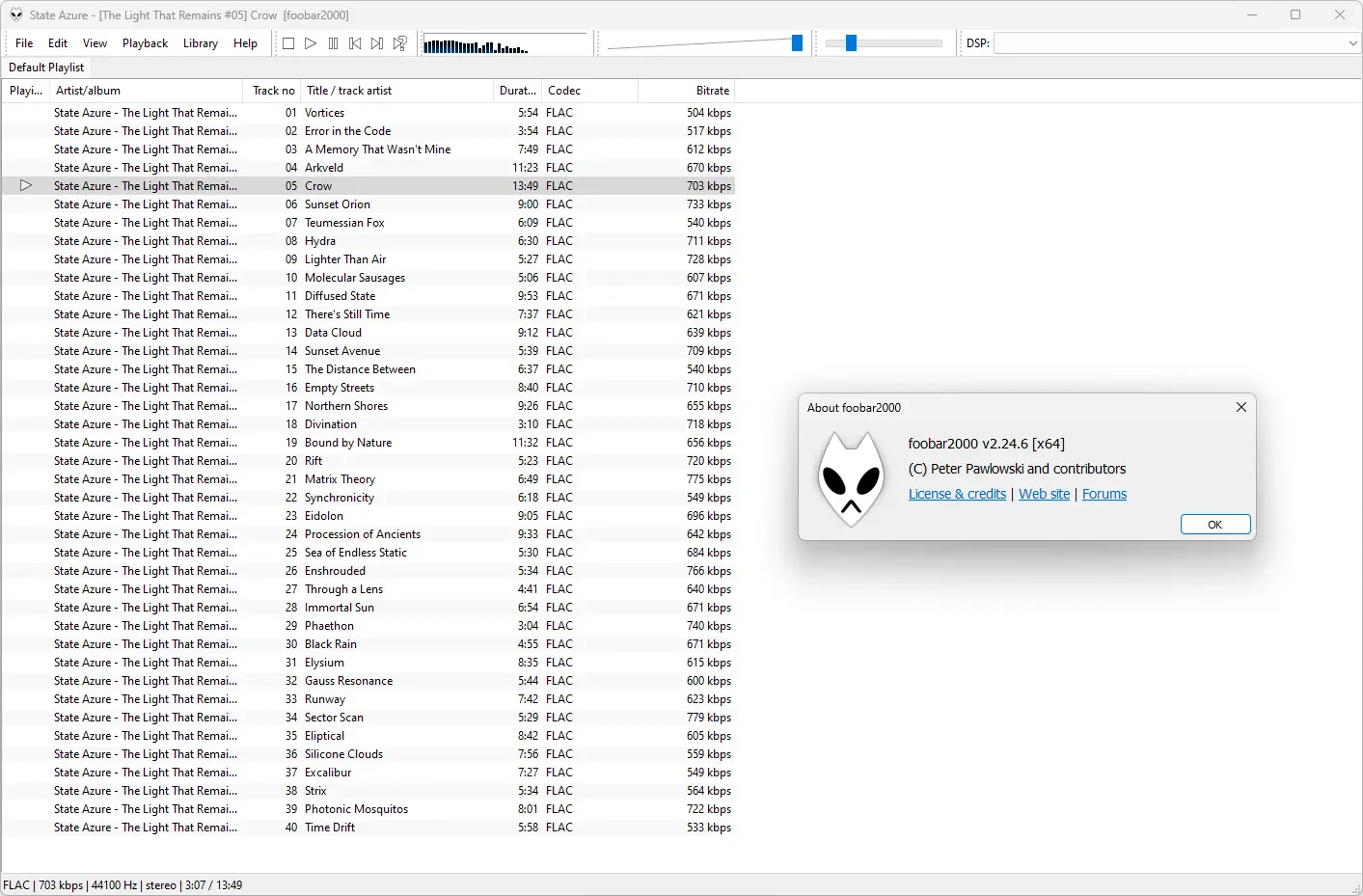Пользовательсткй интерфейс Foobar2000 2.24.6 include Portable [En]