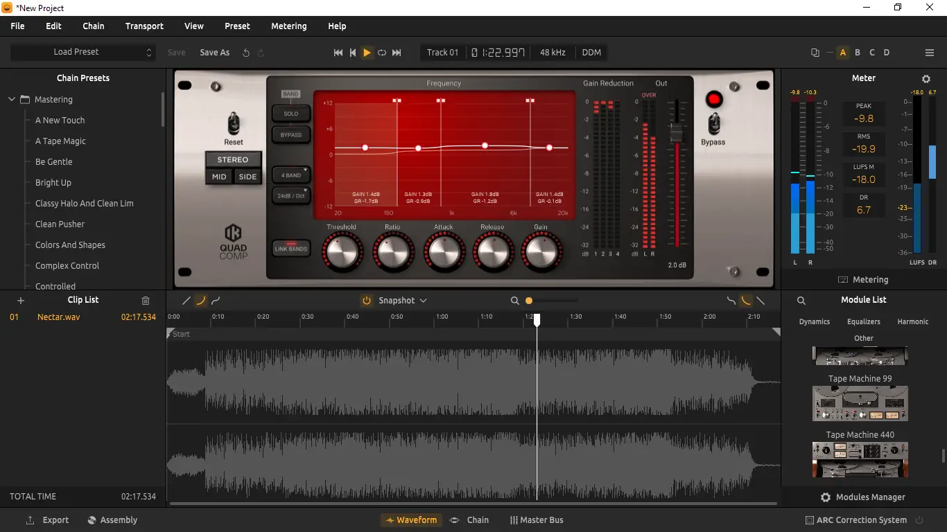 Пользовательсткй интерфейс IK Multimedia - T-RackS 6 MAX 6.0.2 STANDALONE, VST 3, AAX (x64) [En]