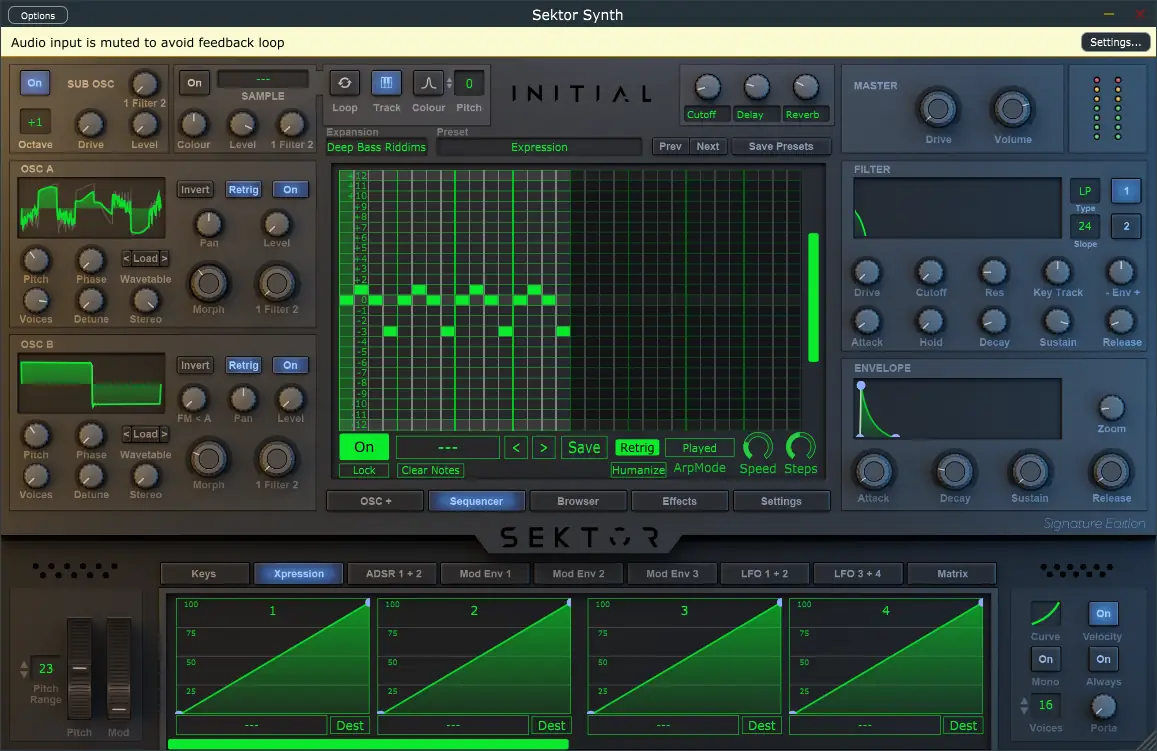 Пользовательсткй интерфейс Initial Audio - Sektor 1.6.0 STANDALONE, VSTi, VSTi3, AAX (x64) + Expansions [En]