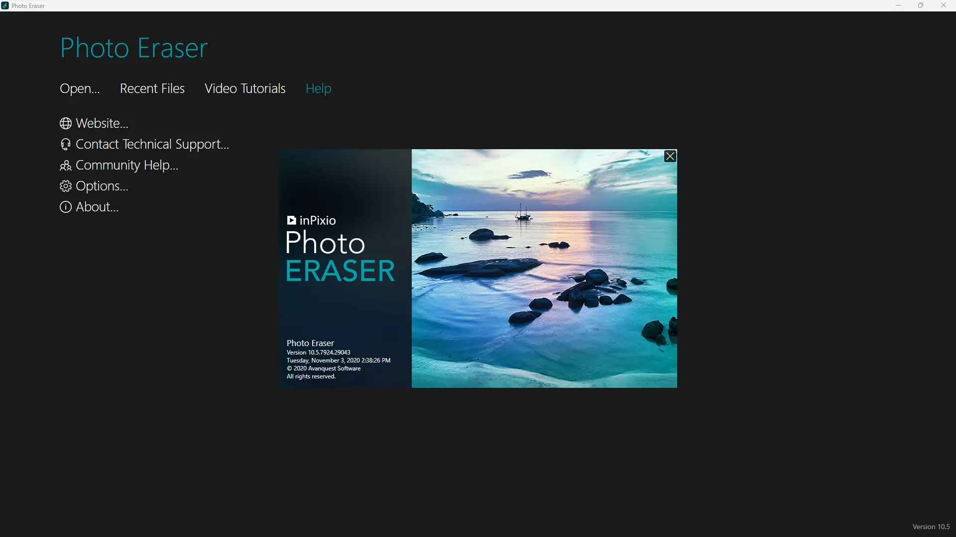 Пользовательсткй интерфейс inPixio Photo Eraser 10.5.7924 Portable by FC Portables [Multi]