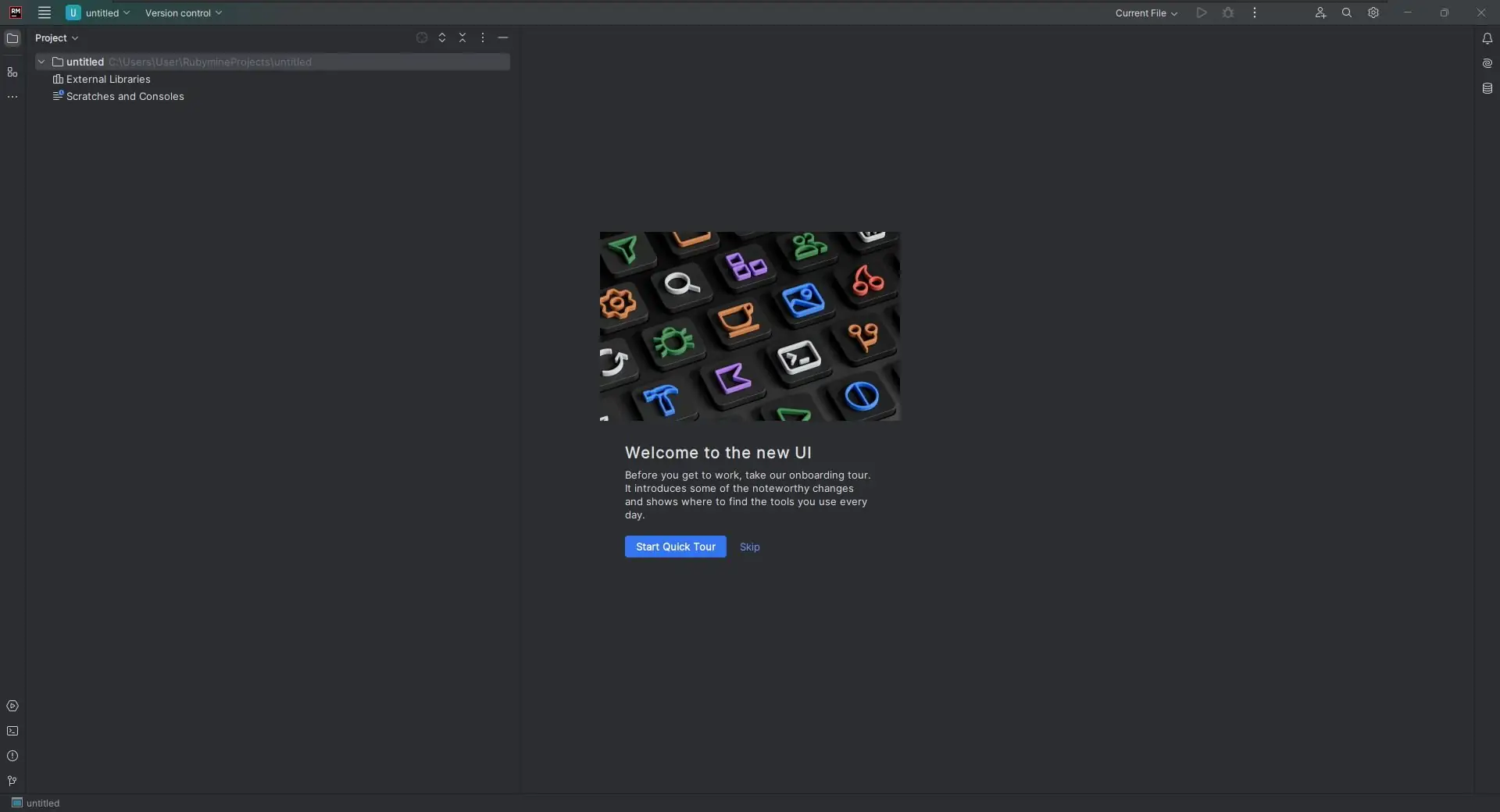 Пользовательсткй интерфейс JetBrains RubyMine 2024.1 Repack by Sitego [En]