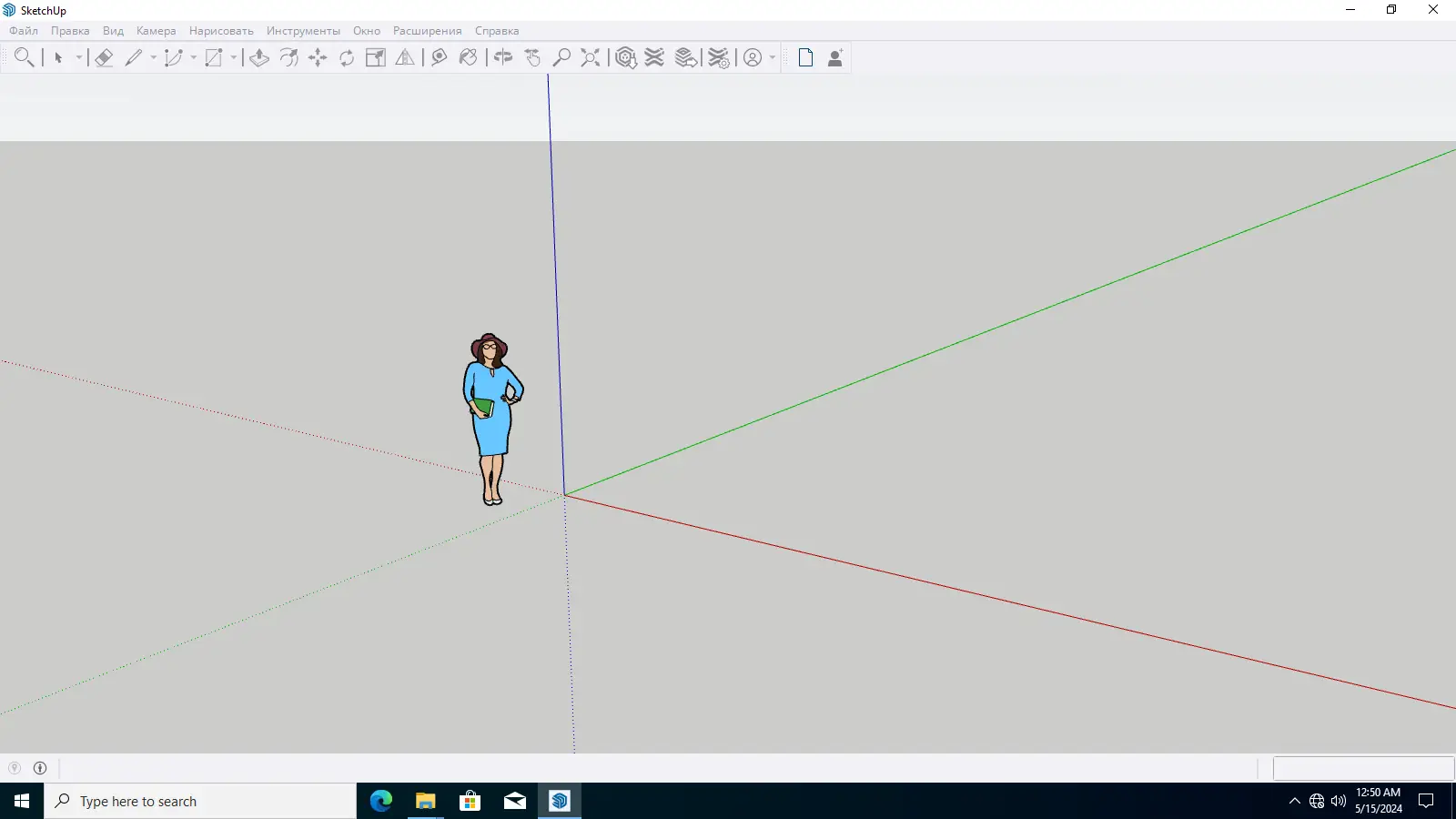 Пользовательсткй интерфейс SketchUp Pro 2024 24.0.484 [Multi Ru]