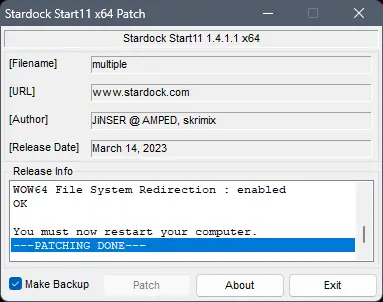 Пользовательсткй интерфейс Start11 Version 2.05 Business Edition [Multi Ru]