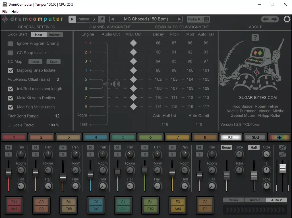 Пользовательсткй интерфейс Sugar Bytes - DrumComputer 1.2.8 Standalone, VSTi, VSTi 3, AAX RePack by TCD [En]