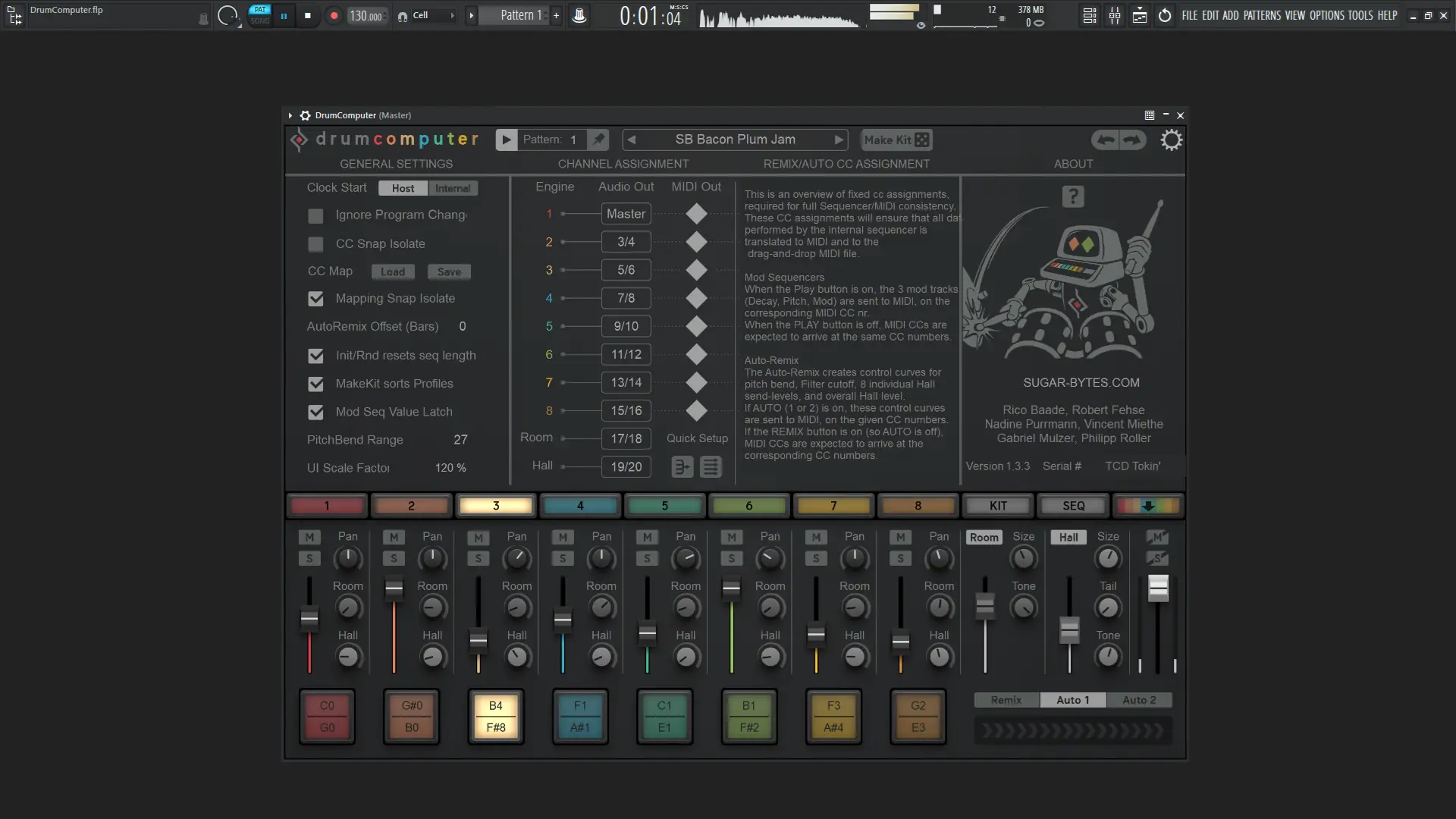Пользовательсткй интерфейс Sugar Bytes - DrumComputer 1.3.3b2024 Standalone, VSTi, VSTi 3, AAX RePack by TCD (Rev.1) [En]