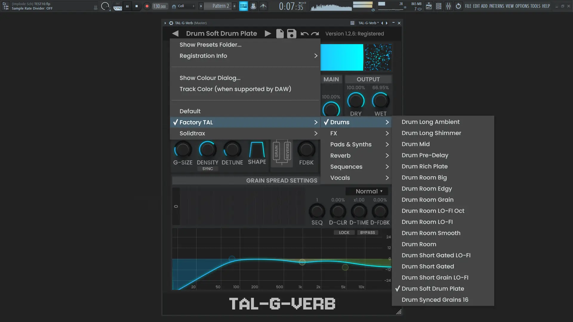 Пользовательсткй интерфейс Togu Audio Line - TAL-G-Verb 1.2.6 VST, VST 3, AAX, CLAP (x64) [En]