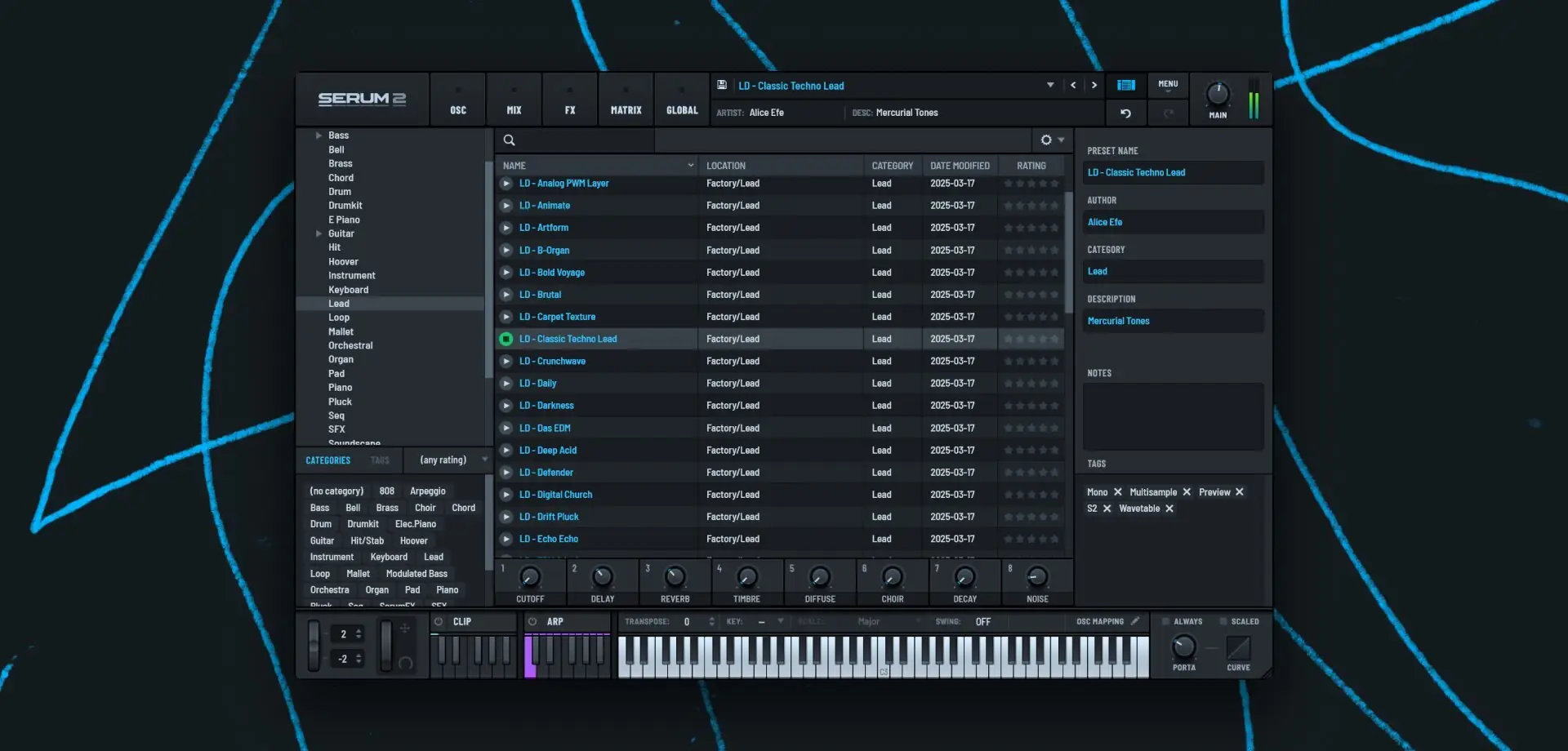 Пользовательсткй интерфейс Xfer Records - Serum 2 2.0.20 VSTi 3, AAX (x64) Revised [En]