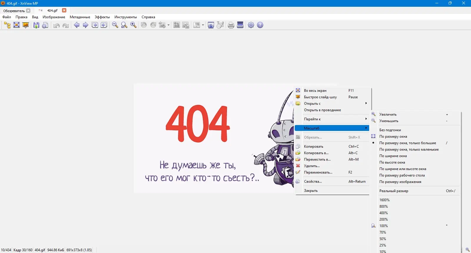 Пользовательсткй интерфейс XnViewMP 1.8.3 + Portable [Multi Ru]