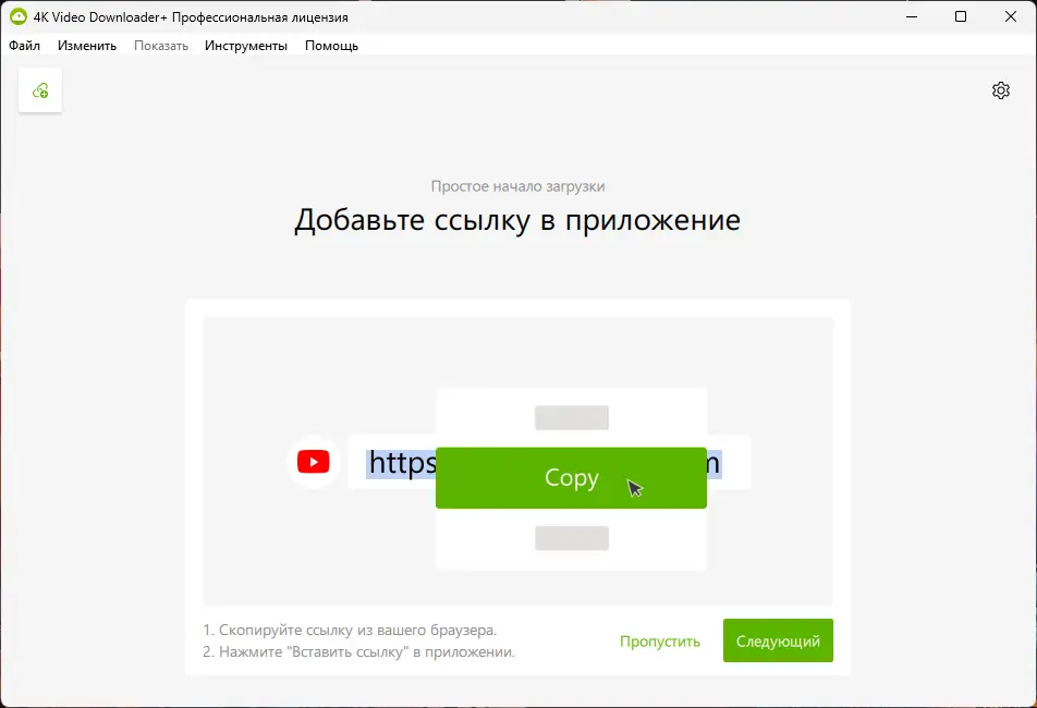 Программный интерфейс 4K Video Downloader+ 25.0.0.182 RePack (& Portable) by Dodakaedr [RuEn]