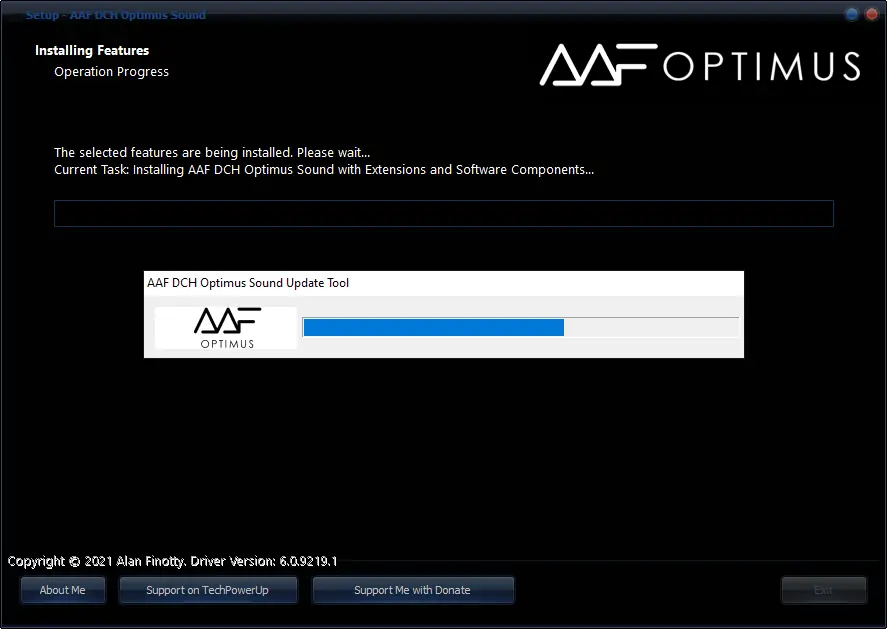 Программный интерфейс AAF DCH Optimus Sound 6.0.9219.1 Realtek Mod by AlanFinotty [En]