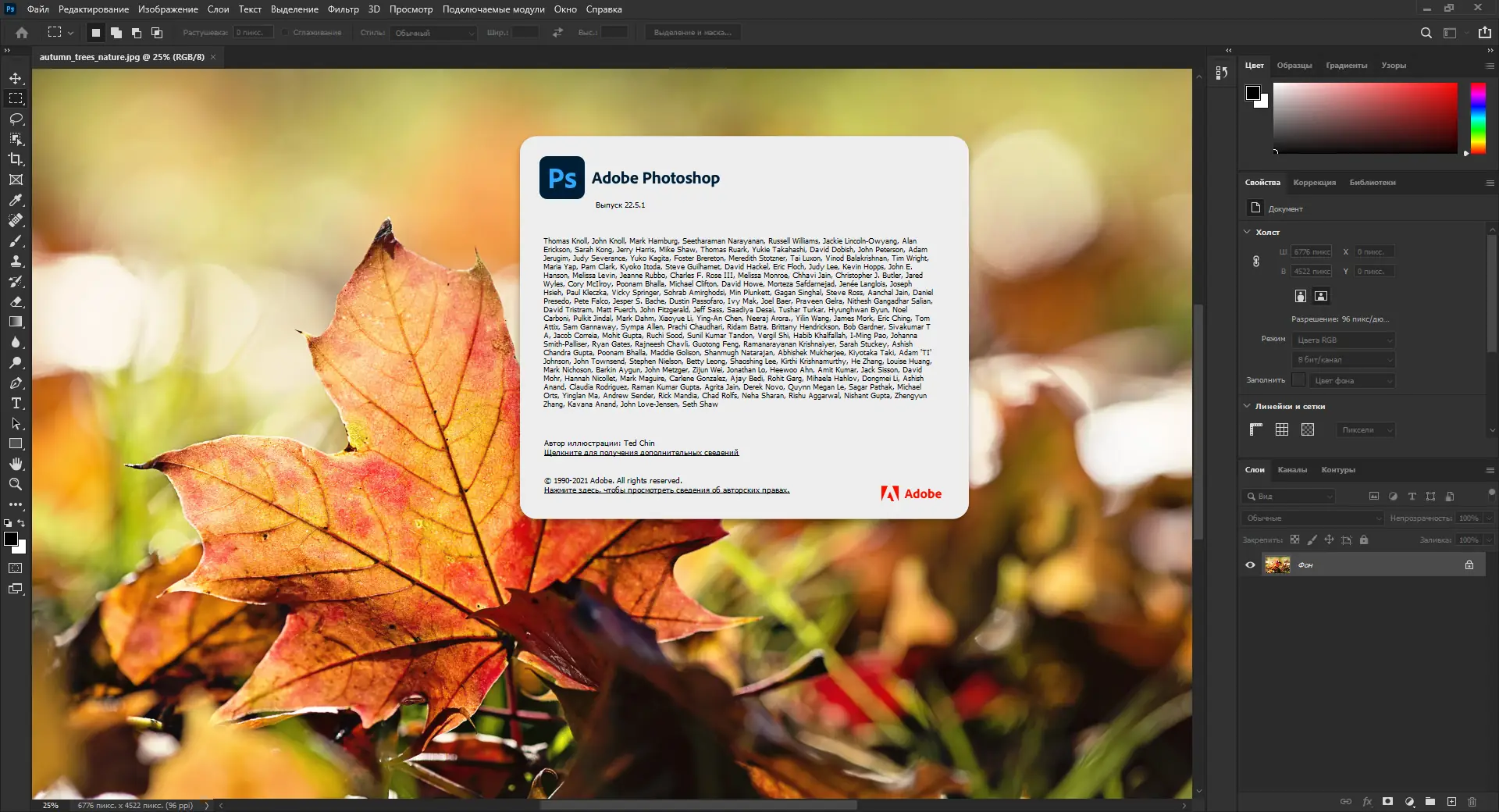 Программный интерфейс Adobe Photoshop 2021 22.5.1.441 (x64) RePack by SanLex [Multi Ru]