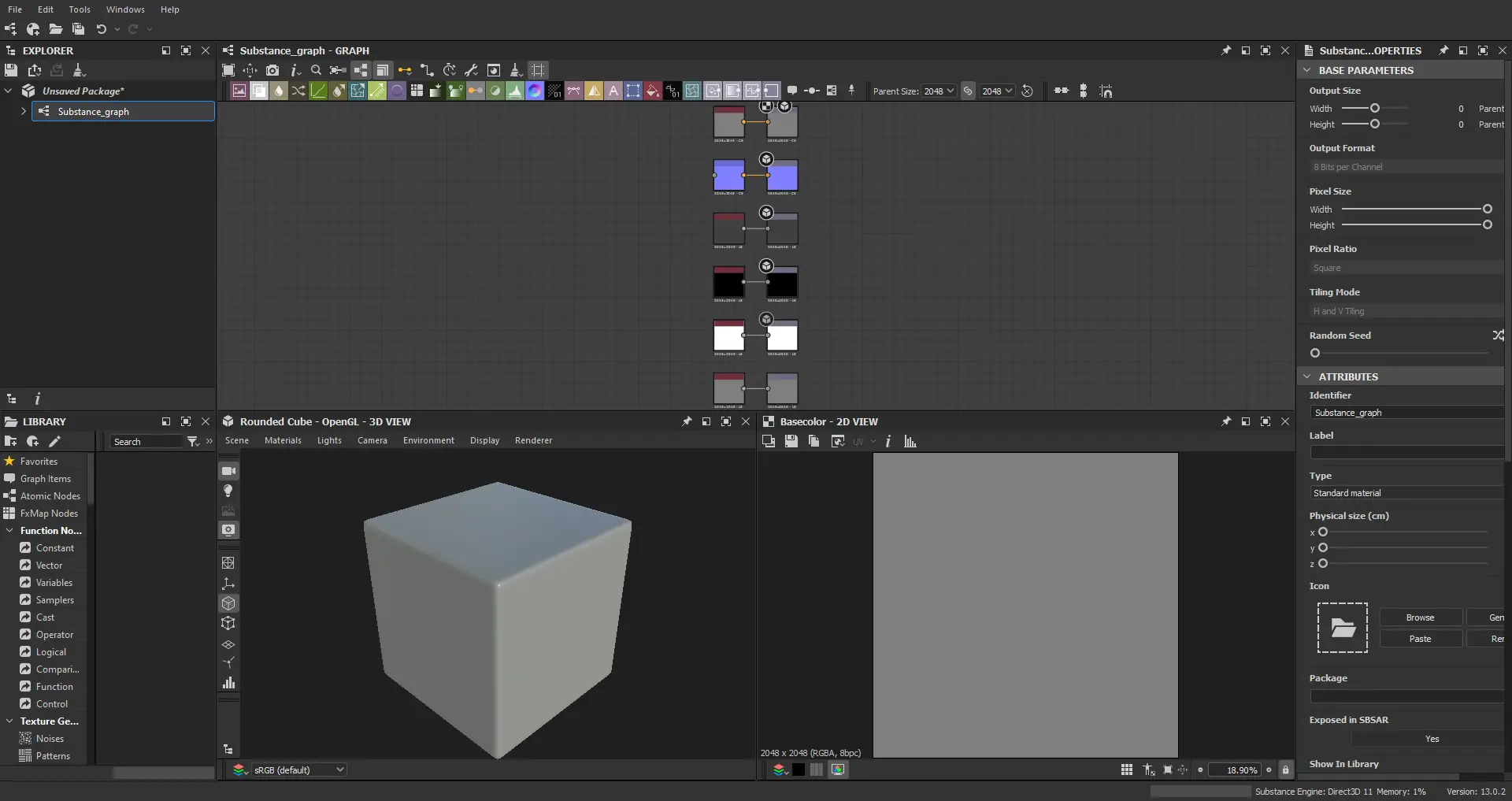 Программный интерфейс Adobe Substance 3D Designer 13.0.2 build 6942 [Multi]