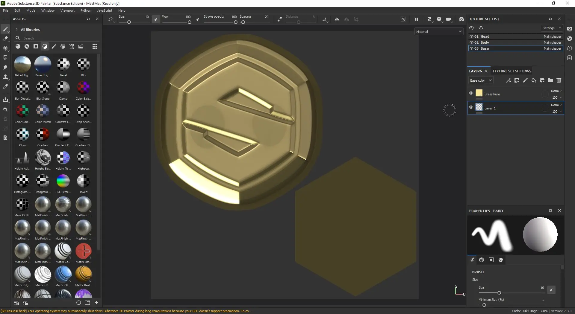Программный интерфейс Adobe Substance 3D Painter 7.3.0 Build 1272 [Multi]