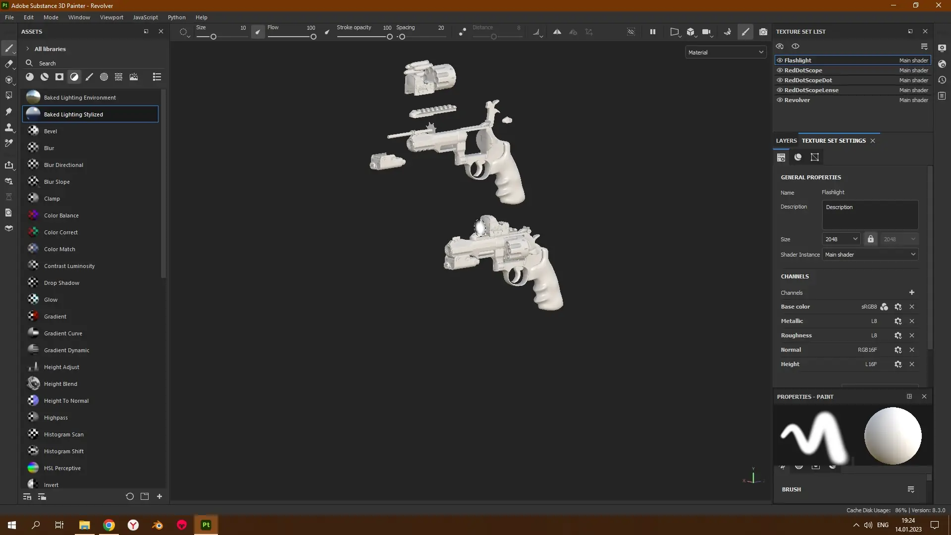 Программный интерфейс Adobe Substance 3D Painter 8.3.0 Build 2094 [Multi]