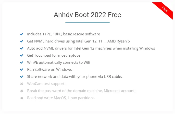 Программный интерфейс Anhdv Boot 2022 Premium v22.1 x86-x64 (08.06.2022) [En]