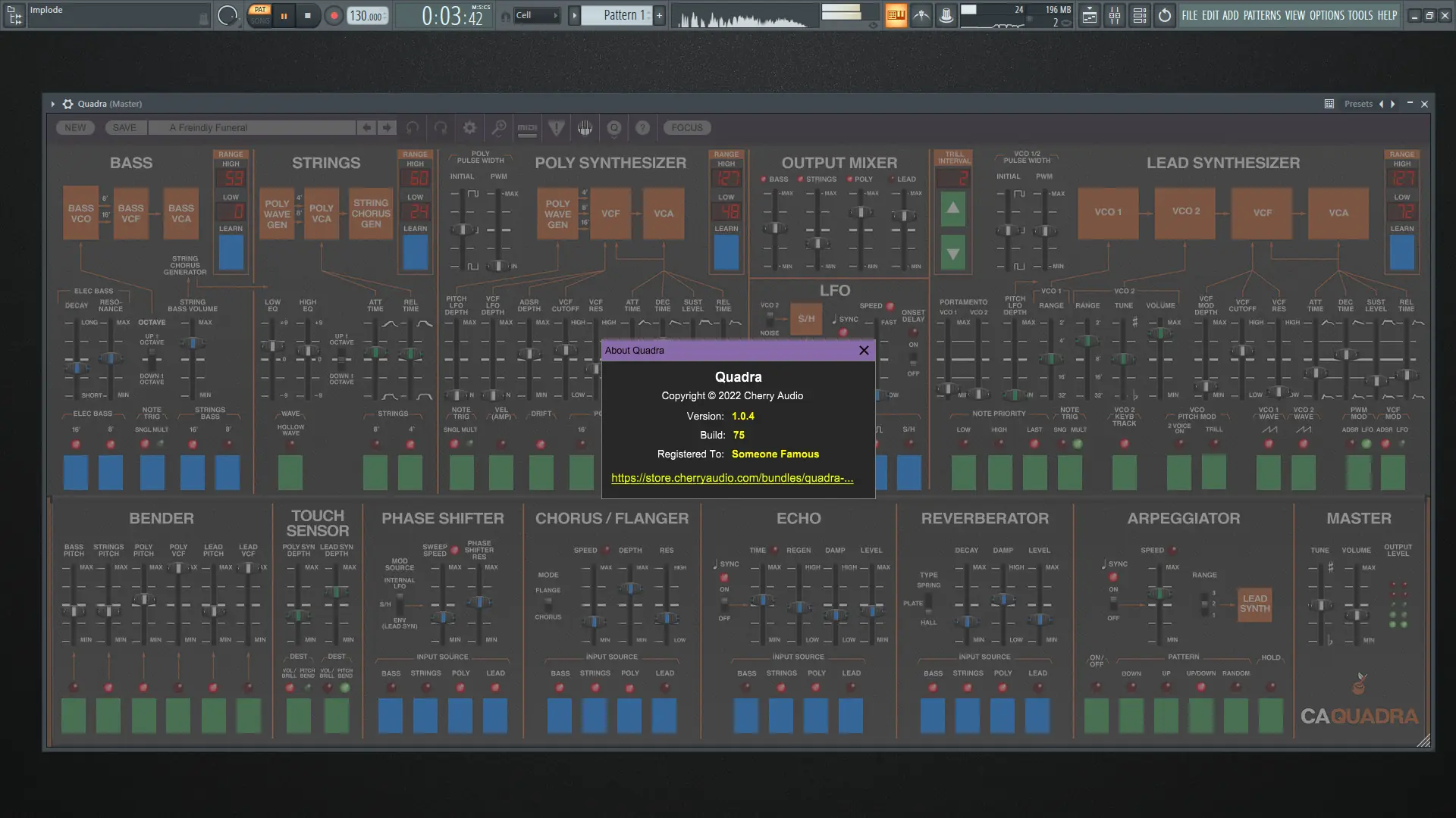 Программный интерфейс Cherry Audio - Quadra 1.0.4.75 Standalone, VSTi, VSTi 3, AAX (x64) RePack by R2R [En]