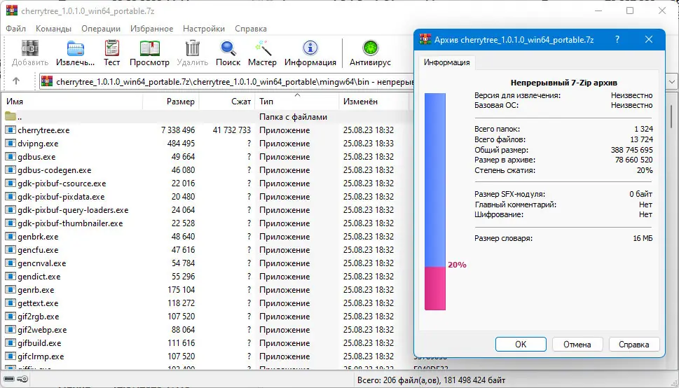 Программный интерфейс CherryTree 1.0.1.0 x64 + Portable [Multi Ru]