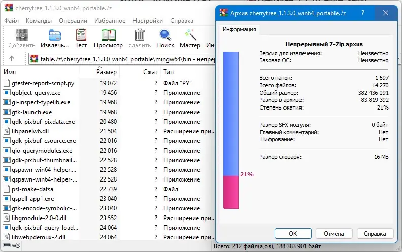Программный интерфейс CherryTree 1.1.3.0 (x64) + Portable [Multi Ru]