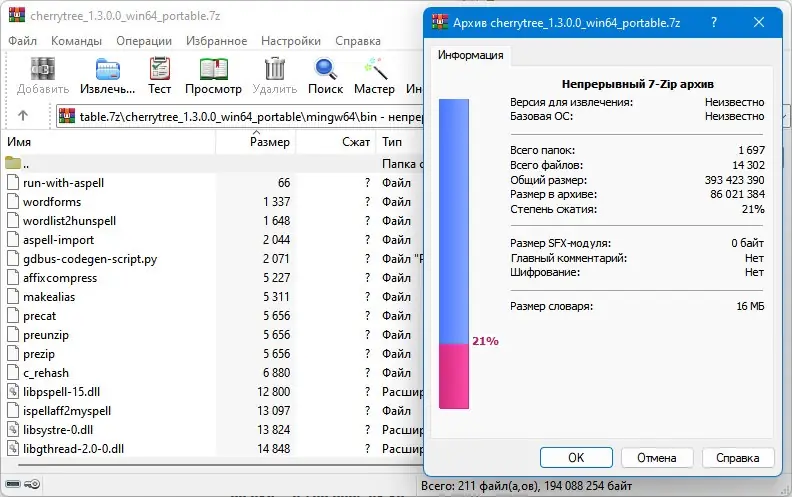 Программный интерфейс CherryTree 1.3.0.0 (x64) + Portable [Multi Ru]