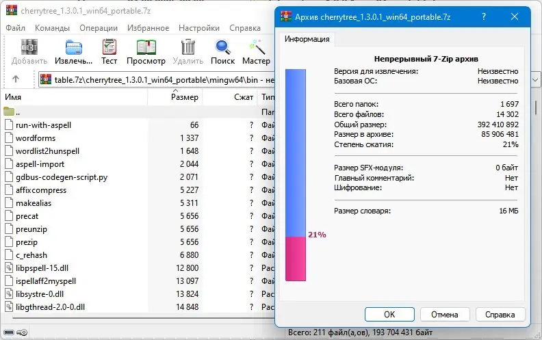 Программный интерфейс CherryTree 1.3.0.1 (x64) + Portable [Multi Ru]