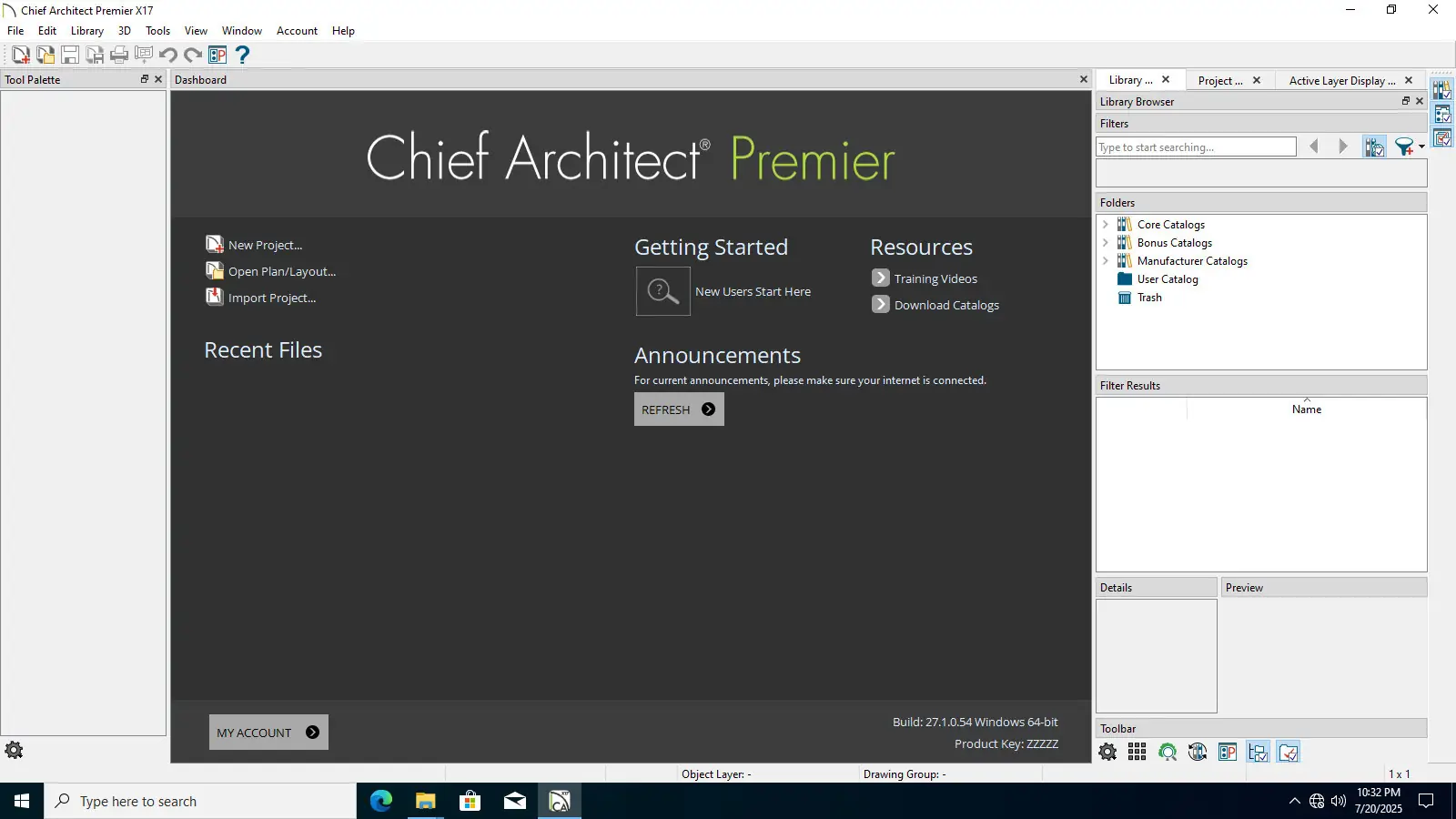 Программный интерфейс Chief Architect Premier X17 Build 27.1.0.54 [En]