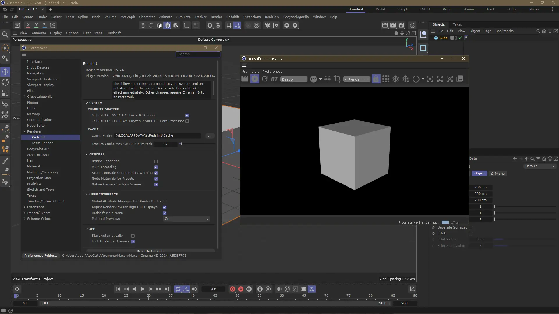 Программный интерфейс Cinema 4D 2024.2 + Redshift 3.5.24 RePack by vacuum34 v1.1 [En]
