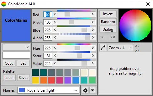 Программный интерфейс ColorMania - Color Picker 14.0 + Portable [En]