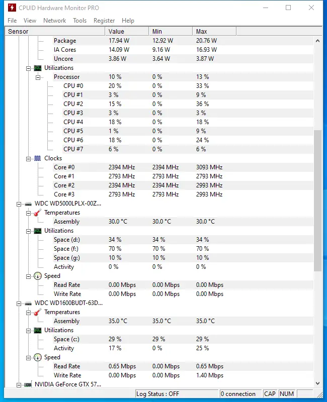 Программный интерфейс CPUID HWMonitor Pro 1.52 (x64) Portable by zeka.k [En]
