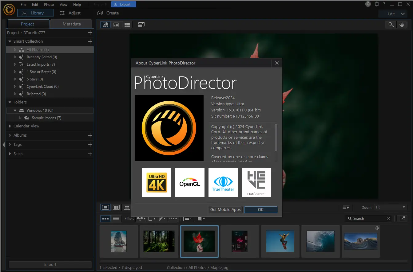 Программный интерфейс CyberLink PhotoDirector Ultra 15.3.1611.0 (x64) Portable by 7997 [Multi]