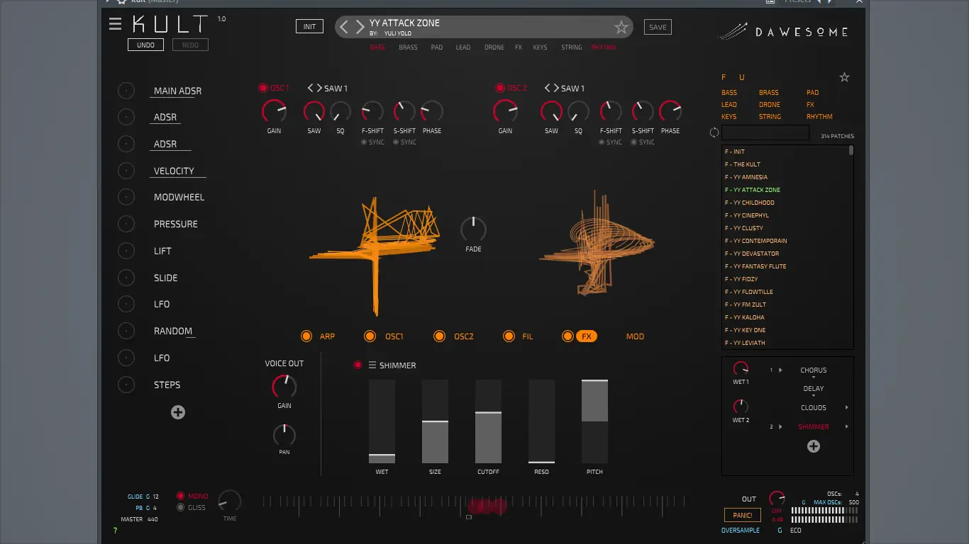 Программный интерфейс Dawesome - Kult 1.0.0 VSTi 3 (x64) [En]