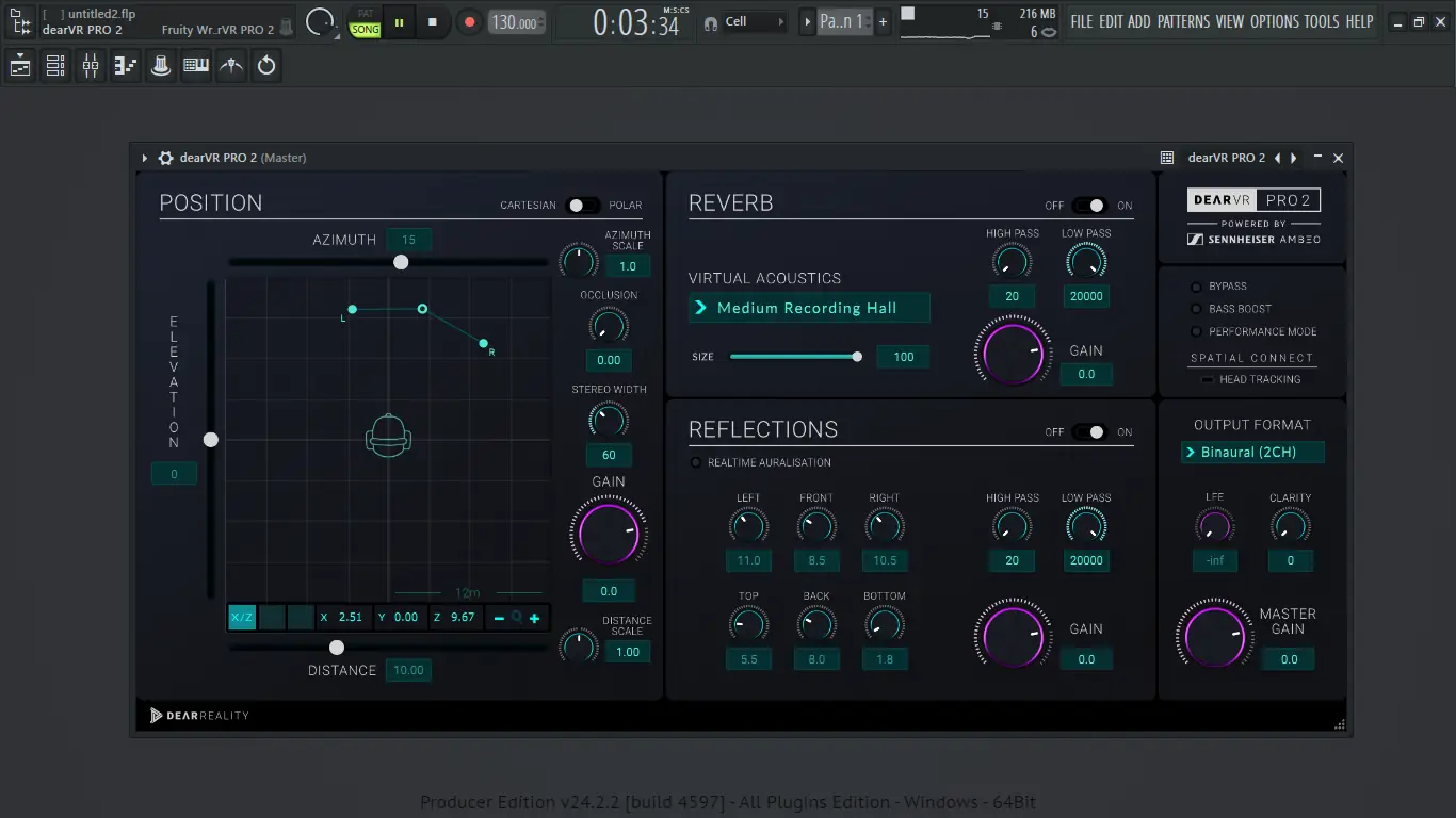 Программный интерфейс Dear Reality - dearVR PRO 2 2.1.0 VST 3, AAX (x64) [En]