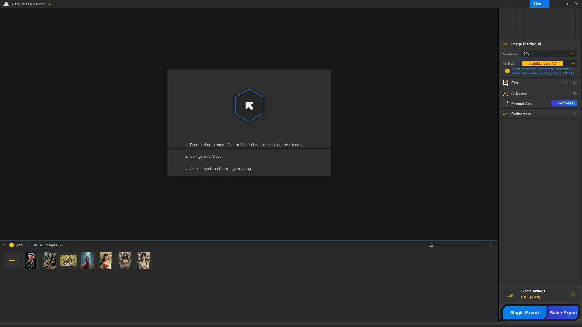 Программный интерфейс Digiarty AIArty Image Matting 2.3 Portable by FC Portables [Multi]