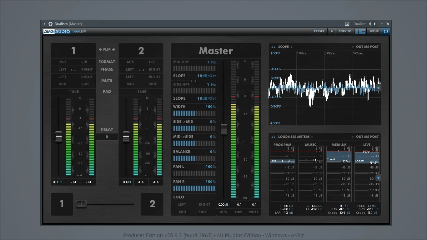 Программный интерфейс DMG Audio - All Plugins 2023.01.03 VST, VST 3, AAX, RTAS (x86 x64) [En]