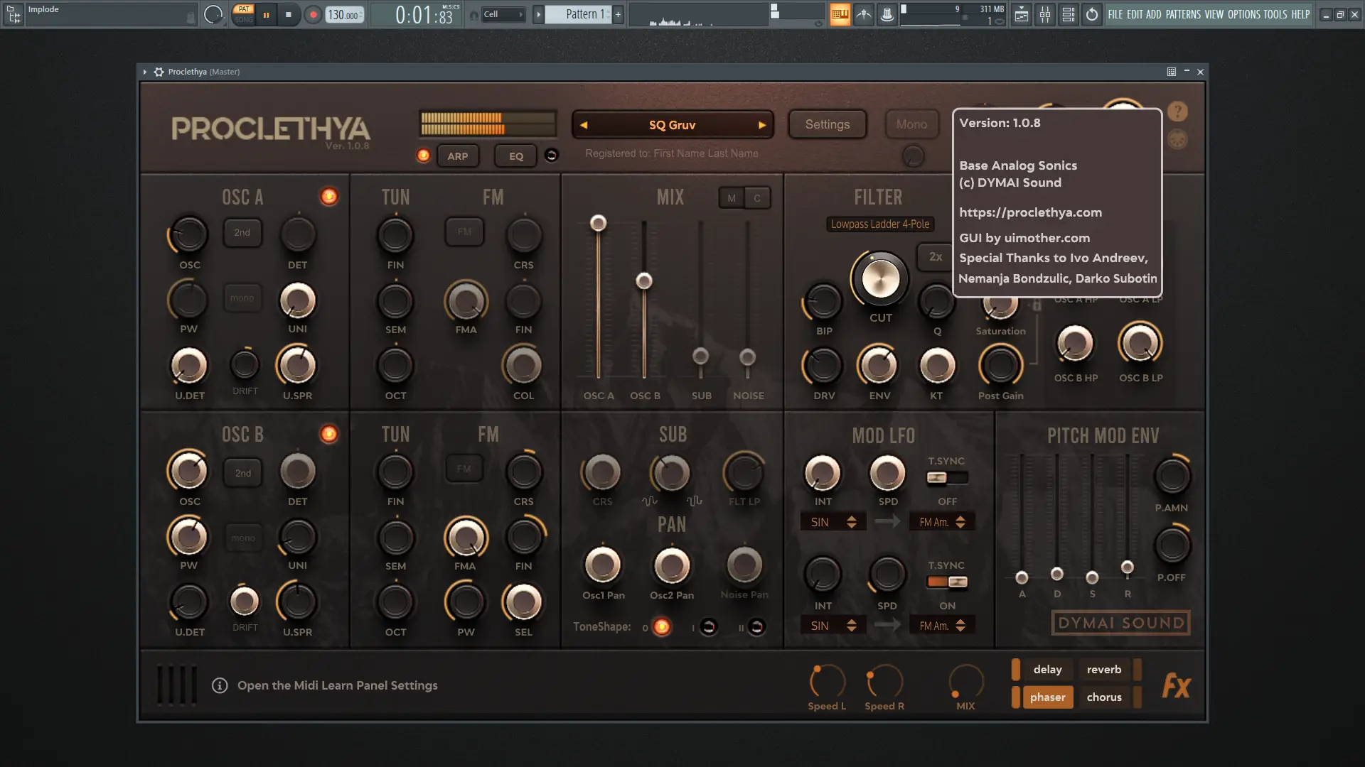 Программный интерфейс Dymai Sound - Proclethya 1.0.8 VSTi, VSTi3 (x64) [En]