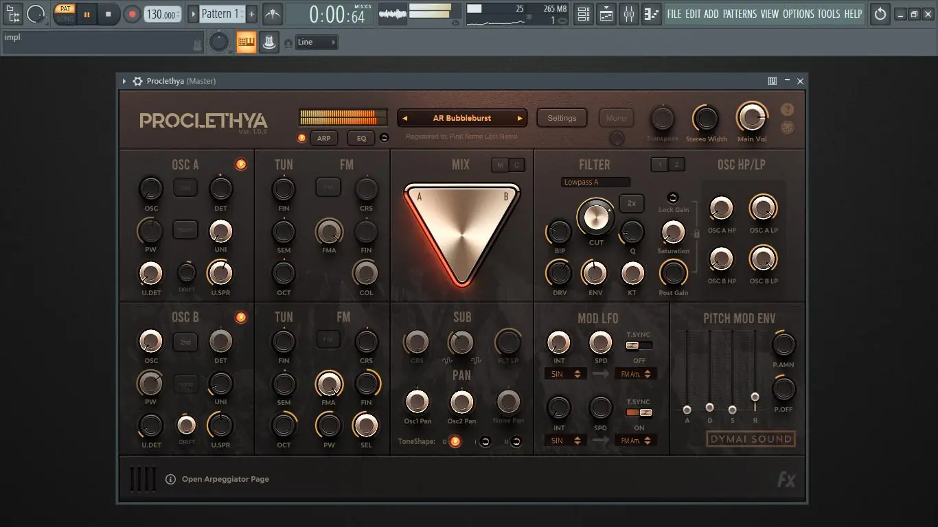 Программный интерфейс Dymai Sound - Proclethya 1.0.9 VSTi, VSTi3 (x64) [En]