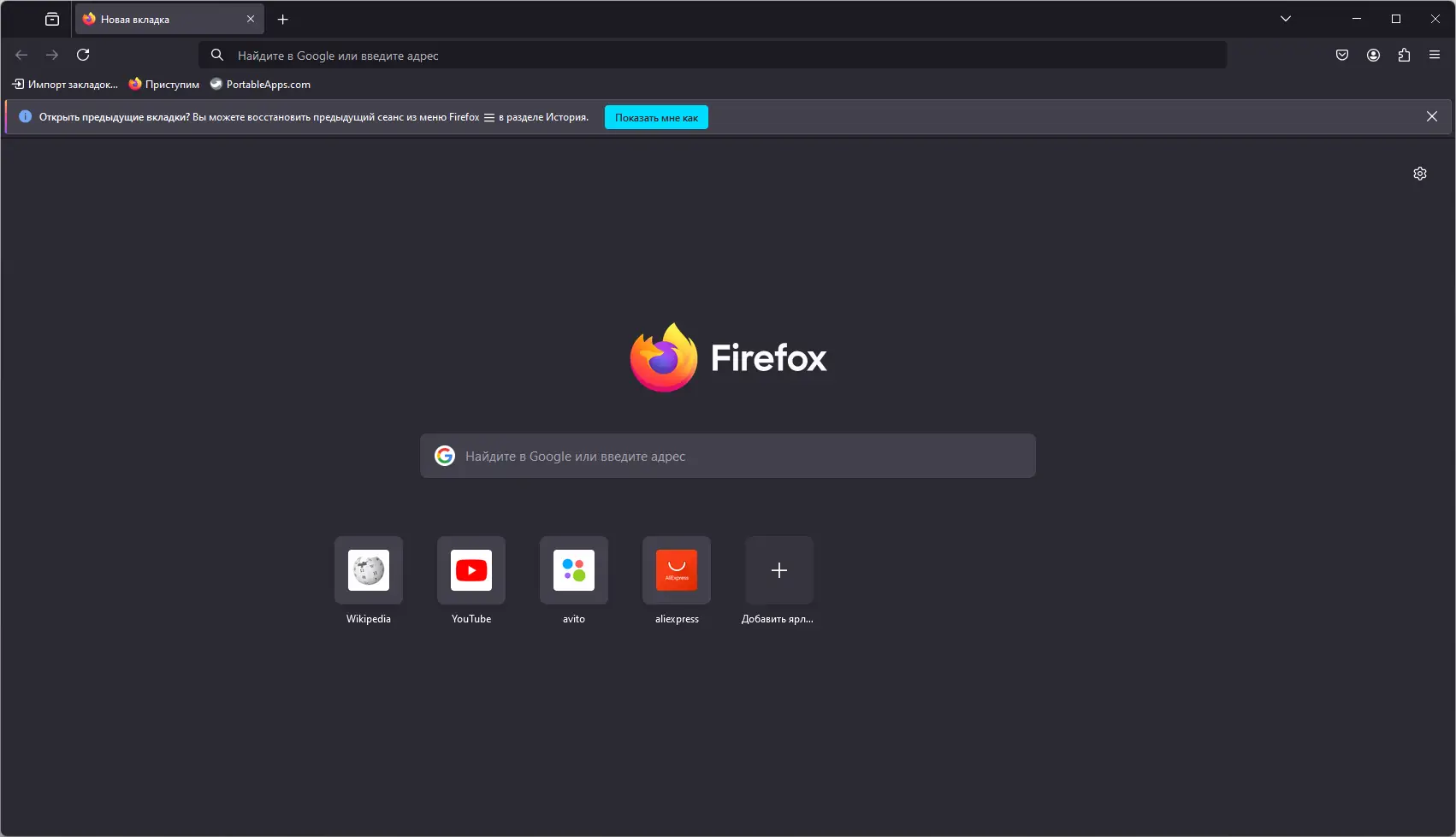 Программный интерфейс Firefox Browser ESR 128.5.0 Portable by PortableApps [Ru]