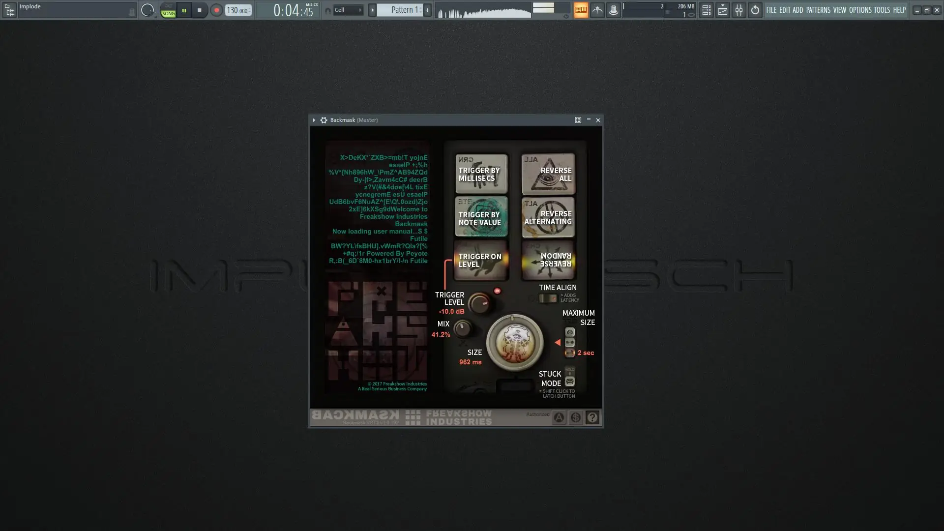 Программный интерфейс Freakshow Industries - Backmask 1.0.192 VST, VST3 (x64) RePack by MOCHA [En]